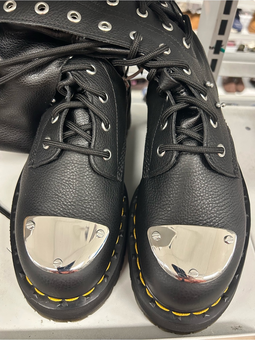 Dr. Martens Leather Knee High Size 8 New - Picture 2 of 4